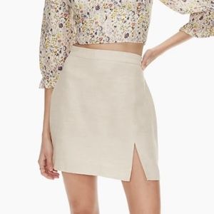 NWOT Aritzia Wilfred Patio Linen Skirt